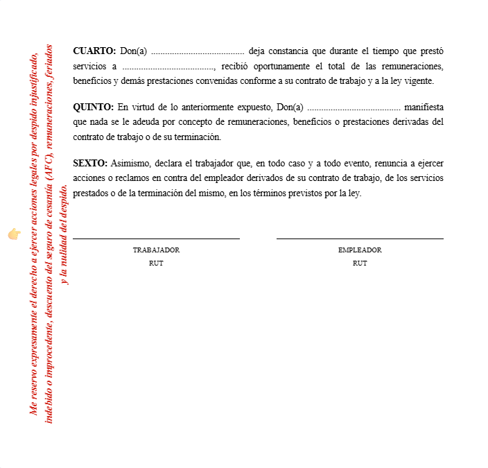 Ejemplo 3 – Reserva de derechos en columna lateral izquierda