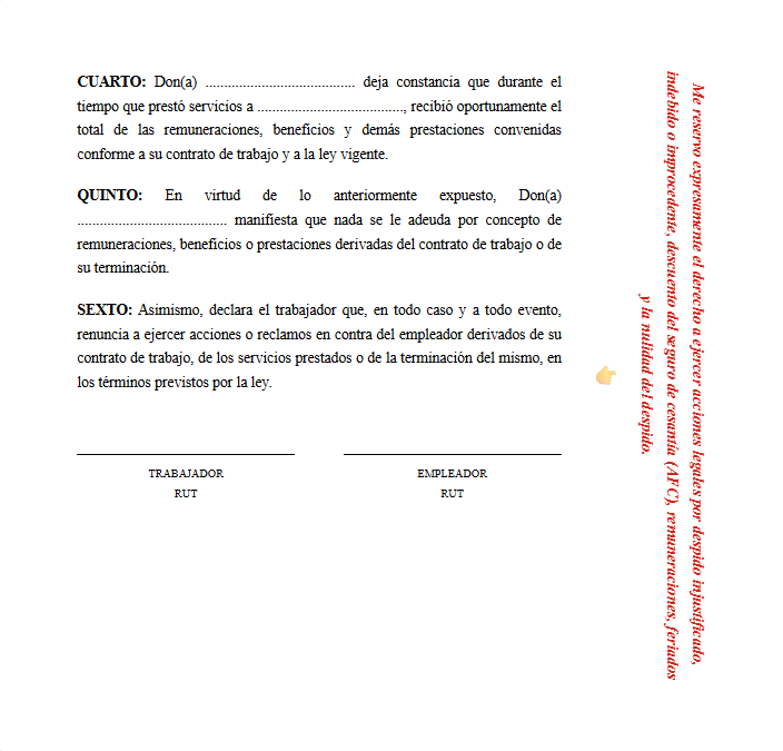 Ejemplo 4 – Reserva de derechos en columna lateral derecha